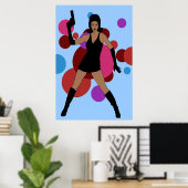 Poster 60s Spy Girl (Bureau à domicile)