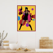 Poster 60s Spy Girl (Cuisine)