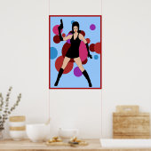 Poster 60s Spy Girl (Cuisine)