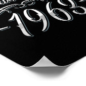 Poster 61 Ans Ancien Tatoueur Année de naissance 1963 61e (Coin)