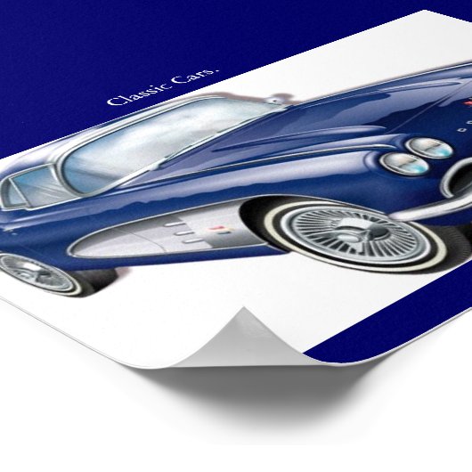 Poster 61 corvette (Coin)