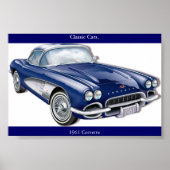 Poster 61 corvette (Devant)