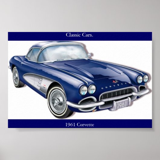 Poster 61 corvette (Devant)