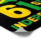 Poster 61e anniversaire de l'indépendance de la Jamaïque  (Coin)