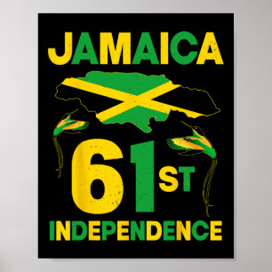 Poster 61e anniversaire de l'indépendance de la Jamaïque 