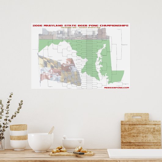 Poster 64 équipes, double élimination (Cuisine)