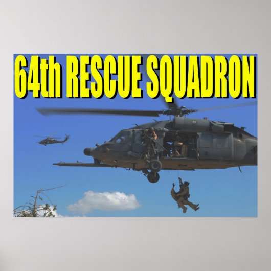 Poster 64e Escadron de Secourt (Devant)