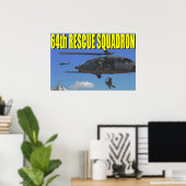 Poster 64e Escadron de Secourt (Bureau à domicile)