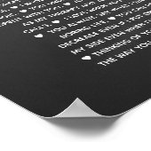 Poster 65 choses que nous aimons sur vous raisons cardiaq (Coin)