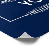 Poster 65e Anniversaire Mondes Meilleur Fabuleux Bleu Fon (Coin)