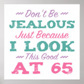 Poster 65e anniversaire pour les femmes (Devant)