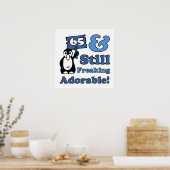 Poster 65ème anniversaire mignon pour les femmes (Cuisine)