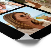 Poster 65th Birthday Black Gold 16 Photo Cheers to Years (Coin)