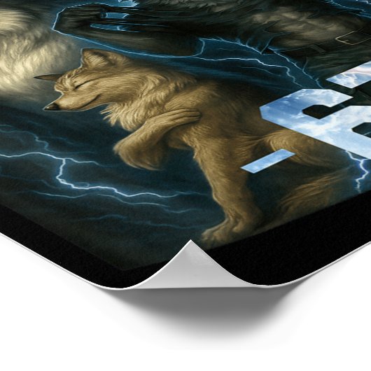 Poster 67 Alpha Wolf Meme Funny Graphic Tee Six Seven Hum (Coin)