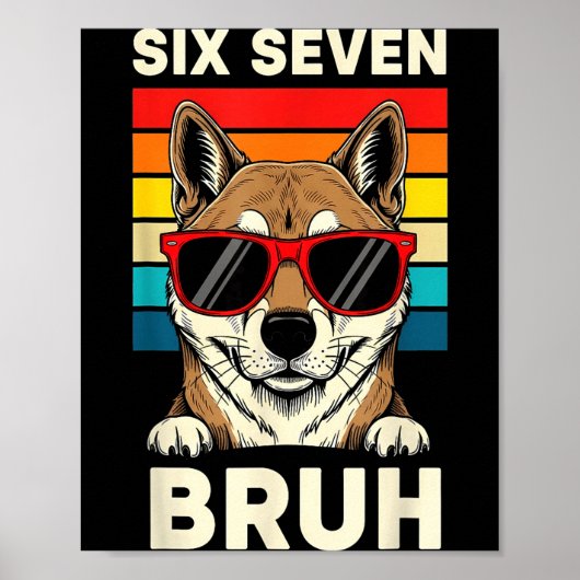 Poster 67 Animals Funny 67 Brainrot Youth Kids Dog 67 (Devant)