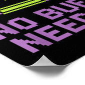 Poster 67 Aura Énergie Aucun Buff Nécessaire Retro Pixel  (Coin)