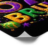 Poster 67 Bruh Jester Hat Feather Mask Mardi Gras Fleur D (Coin)