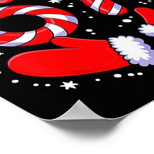 Poster 67 Candy Canes Santa (Coin)