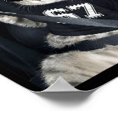 Poster 67 Cat Wearing Sungles Gen Alpha Funny Six Seven 6 (Coin)