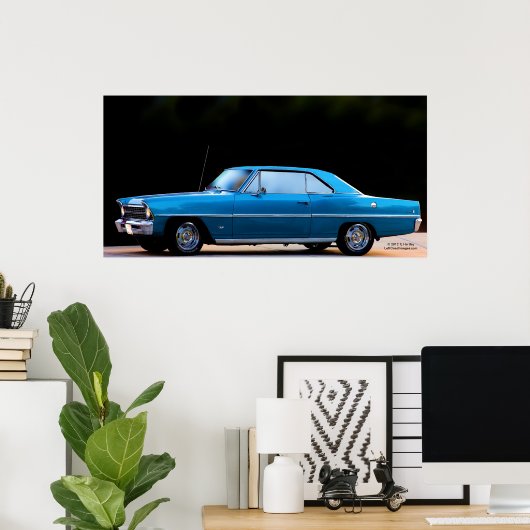 POSTER 67 CHEVY NOVA (Bureau à domicile)