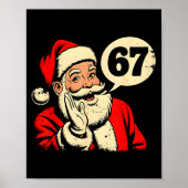 Poster 67 Christmas Funny Six Seven Meme Brainrot Santa C (Devant)