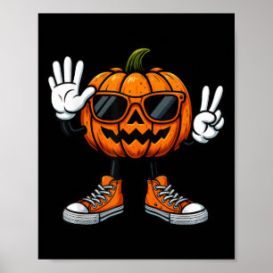 Poster 67 Citrouille d'Halloween Drôle Brainrot Mème Enfa