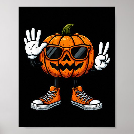 Poster 67 Citrouille d'Halloween Drôle Brainrot Mème Enfa (Devant)