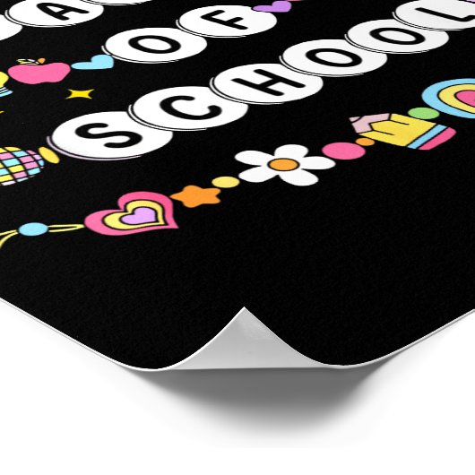 Poster 67 Days Of School Funny 67 Teachers Girls Bracelet (Coin)