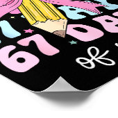 Poster 67 Days Of School Pencil Coquette Bow 67th Day Of (Coin)