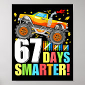 Poster 67 Days Of School Smarter Funny Six Seven Monster (Devant)