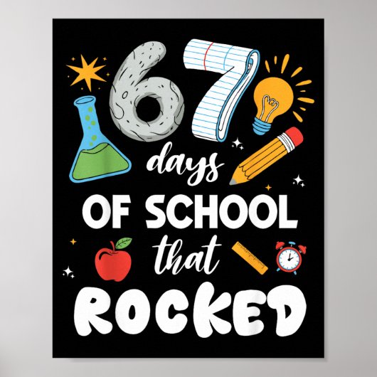 Poster 67 Days Of School That Rocked (Devant)