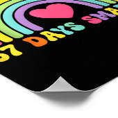Poster 67 Days Smarter Rainbow Heart Design For Teacher S (Coin)