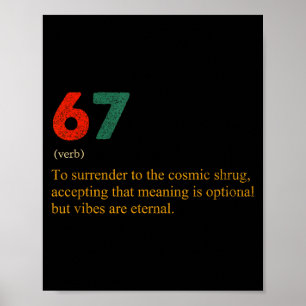 Poster 67 Définition Mème Numéro 67 Est Le Nouveau 42 Six
