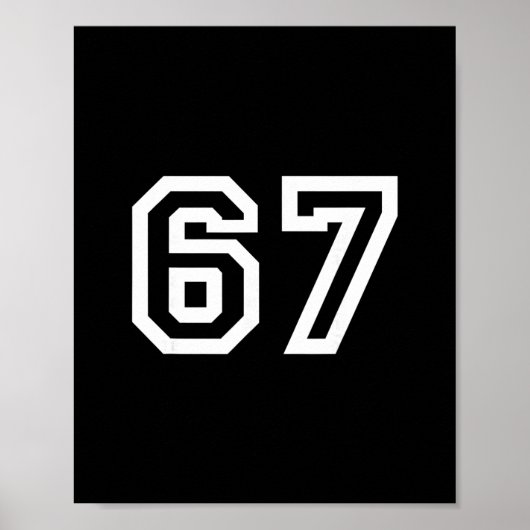 Poster 67 Design Minimaliste (Devant)