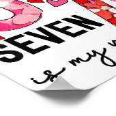 Poster 67 est mon Valentin drôle Six Sept Meme Saint-Vale (Coin)