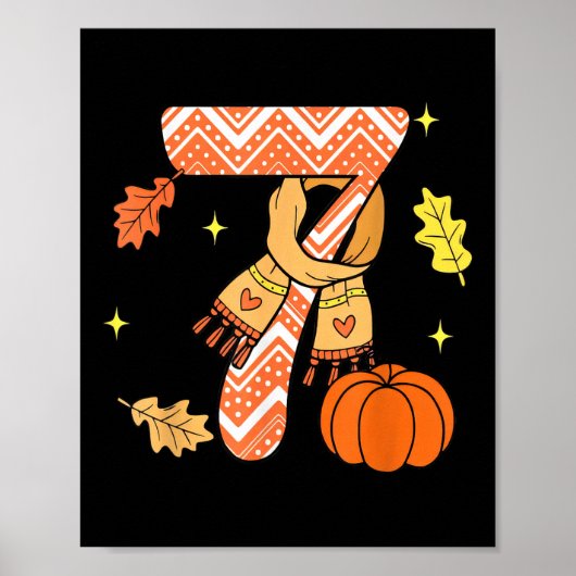 Poster 67 Fall Autumn Pumpkin Meme Funny Six Seven  (Devant)
