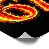 Poster 67 feu six sept mème flammes argot numéro drôle (Coin)