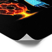 Poster 67 Fire Ice Number Six Seven Meme 67 Alpha Slang (Coin)