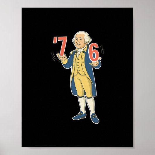 Poster 67 Funny George Washington Mème Six Sept Gen Alph (Devant)