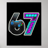 Poster 67 Gamer Console Controller Design  (Devant)