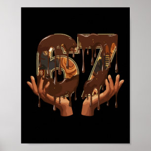 Poster 67 Glace au Goutte de Mélanine Histoire Noire Mème