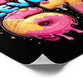 Poster 67 Glace Dégoulinante Mème Cool Six Sept Gen Alpha (Coin)