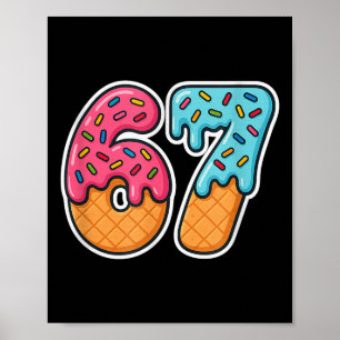 Poster 67 Glace Meme Drip Six Sept Slang Gen Alpha