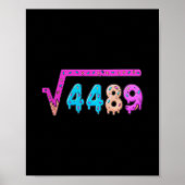 Poster 67 Ice Cream Drip Meme Square Root 4489 Six Seven (Devant)