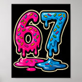 Poster 67 Ice Cream Meme Six Seven  (Devant)