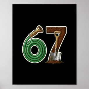 Poster 67 Jardin Humour Jardinage Conception Anniversaire