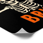 Poster 67 Meme 6 7 Drôle d'Halloween Squelette Rock On Si (Coin)