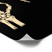 Poster 67 Mème 6 7 Squelette Halloween Six Sept Gen Alpha (Coin)