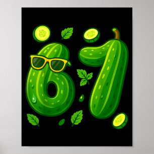 Poster 67 Meme Ckle Drôle Six Sept Cubiste 6 7 Génération