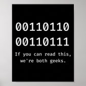 Poster 67 Mème Code Binaire Programmeur Drôle Six Sept Pr (Devant)